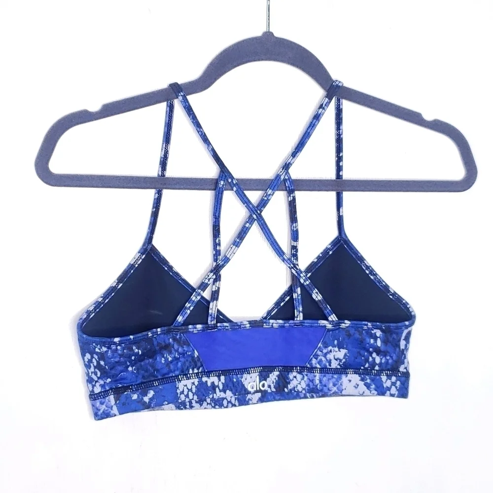 alo mulit strap crossback pullover sports bra szM